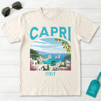 Capri Italy Vintage Travel Poster T-Shirt