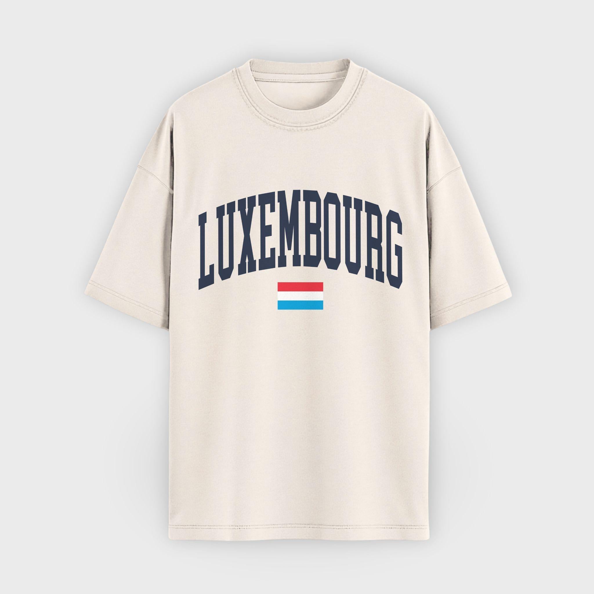 Luxembourg Collegiate Flag T-Shirt