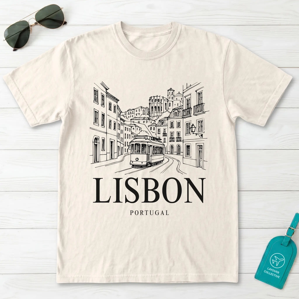 Lisbon Vintage Sketch T-Shirt