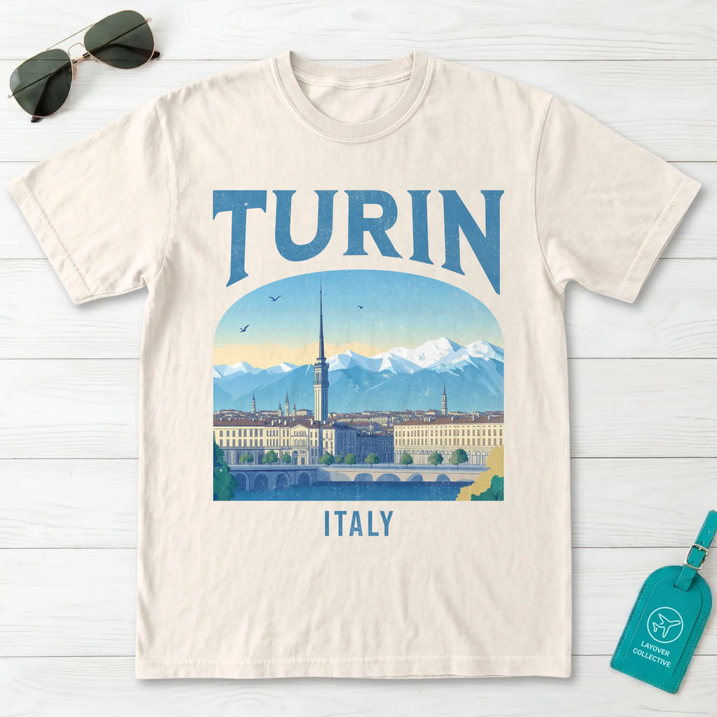 Turin taly Vintage Travel Poster T-Shirt