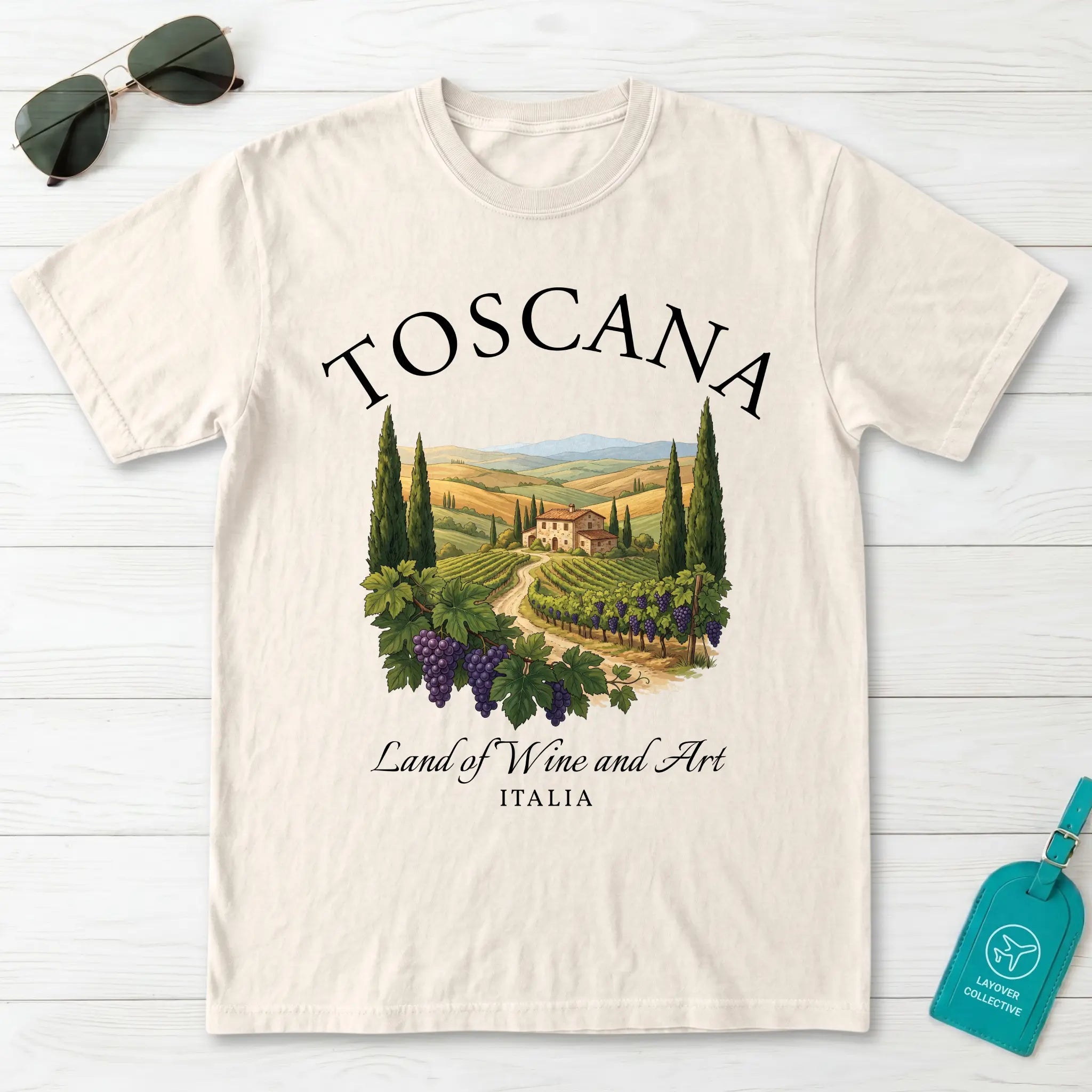 Toscana Italia Vineyard T-Shirt