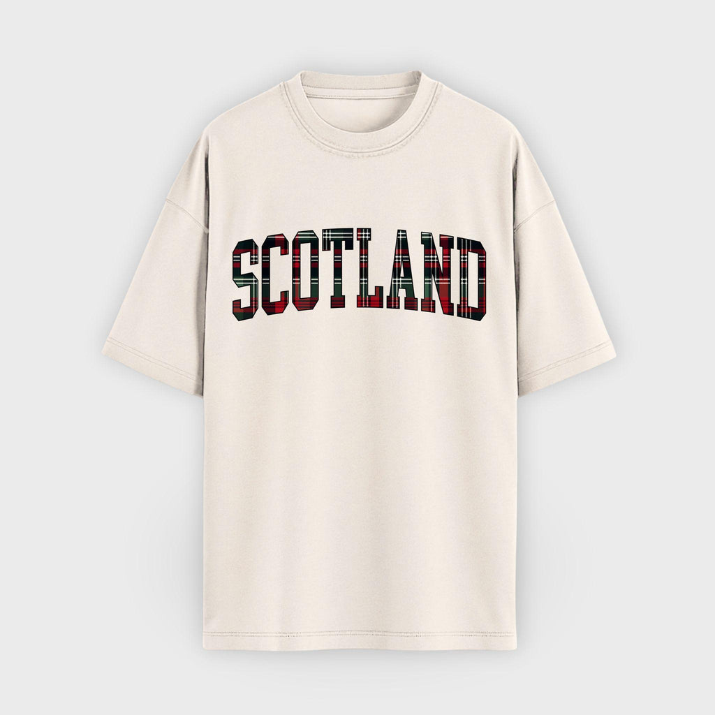 Scotland Tartan Letter T-Shirt