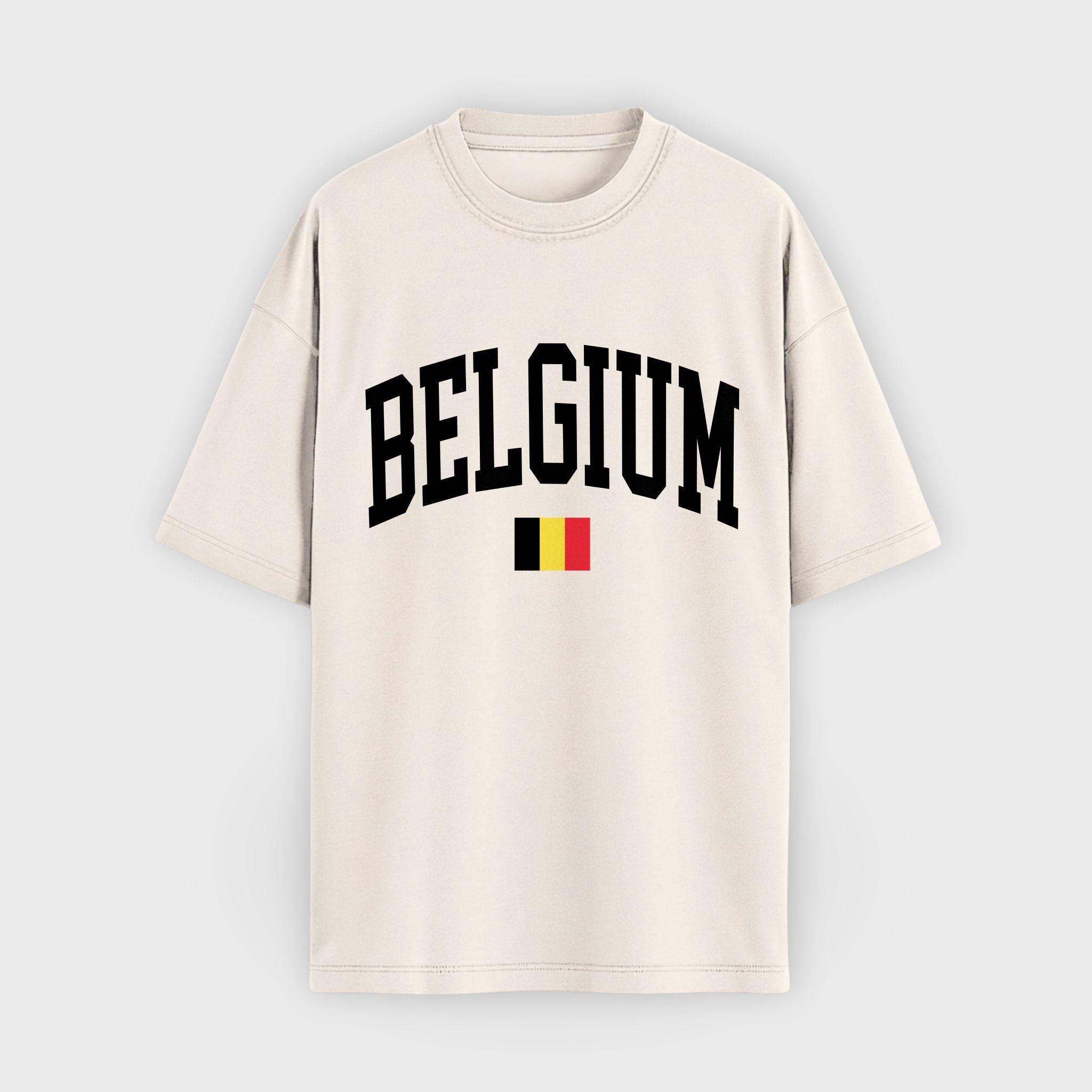 Belgium Collegiate Flag T-Shirt