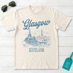 Glasgow Scotland Line Art T-Shirt