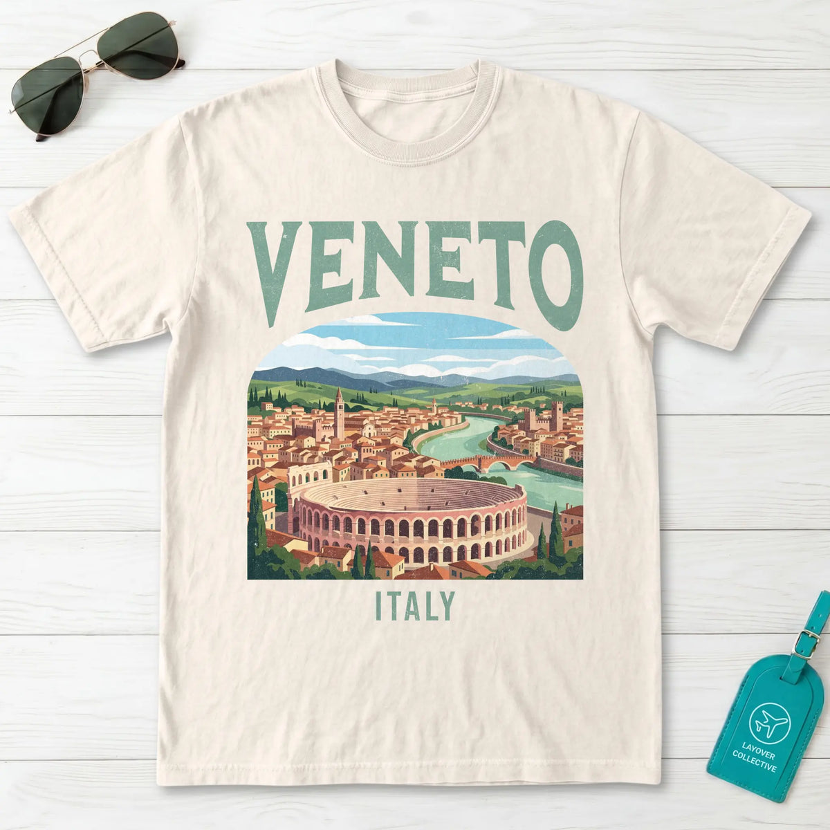 Veneto Italy Vintage Travel Poster T-Shirt