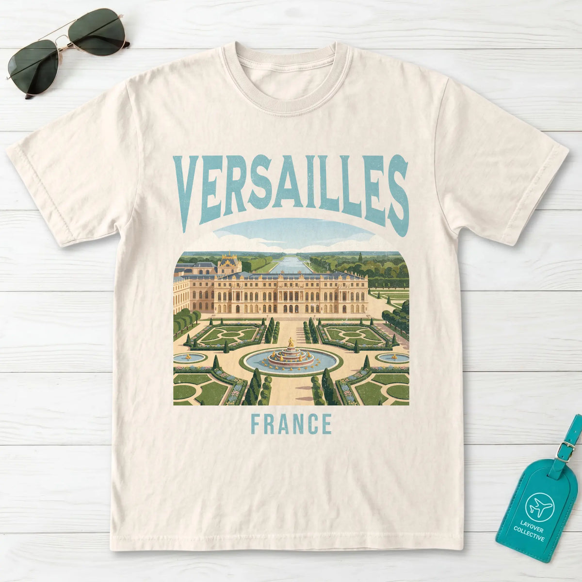 Versailles France Vintage Travel Poster T-Shirt