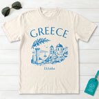 Greece Vintage Sketch T-Shirt