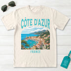 Côte d'Azur France Vintage Travel Poster T-Shirt