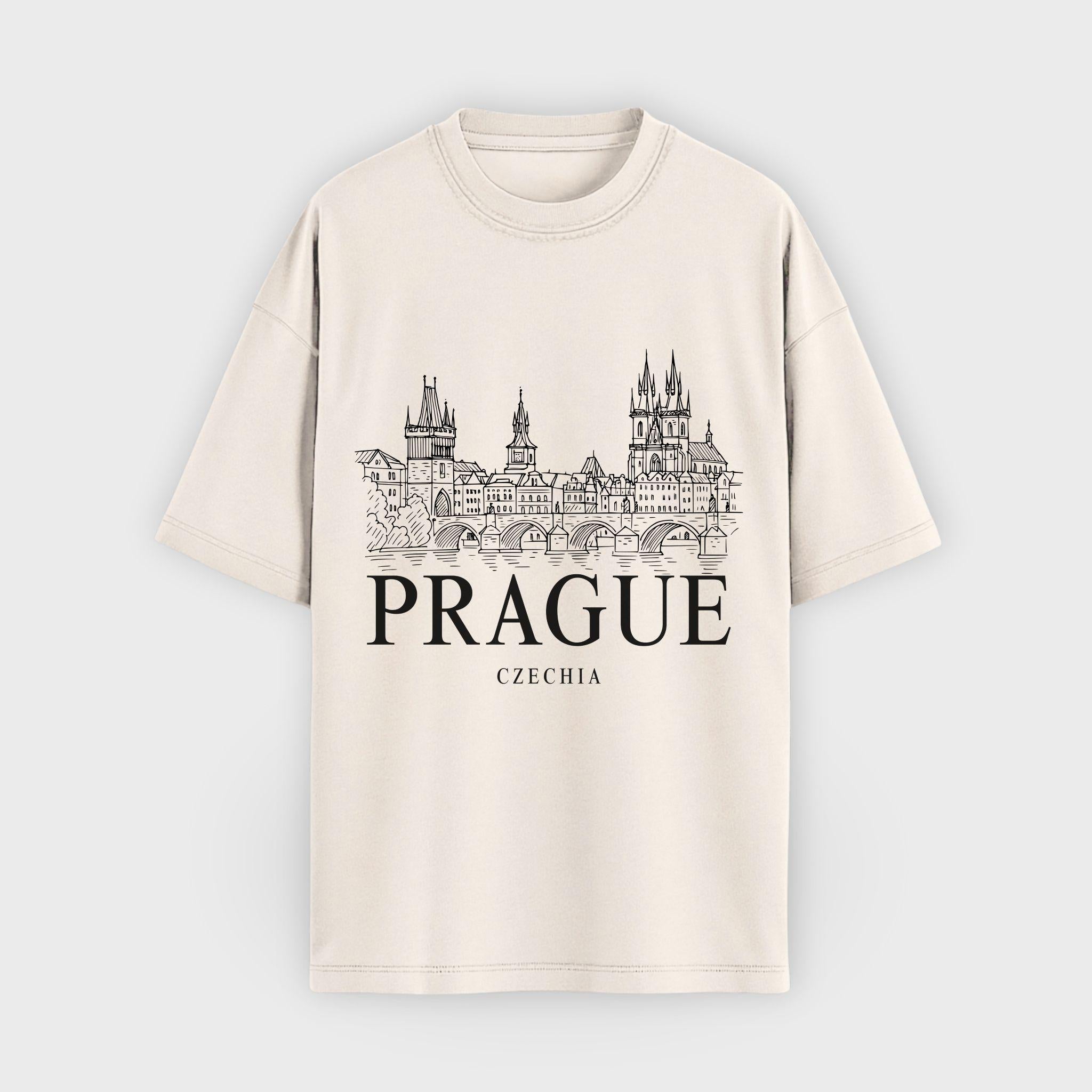 Prague Vintage Sketch T-Shirt