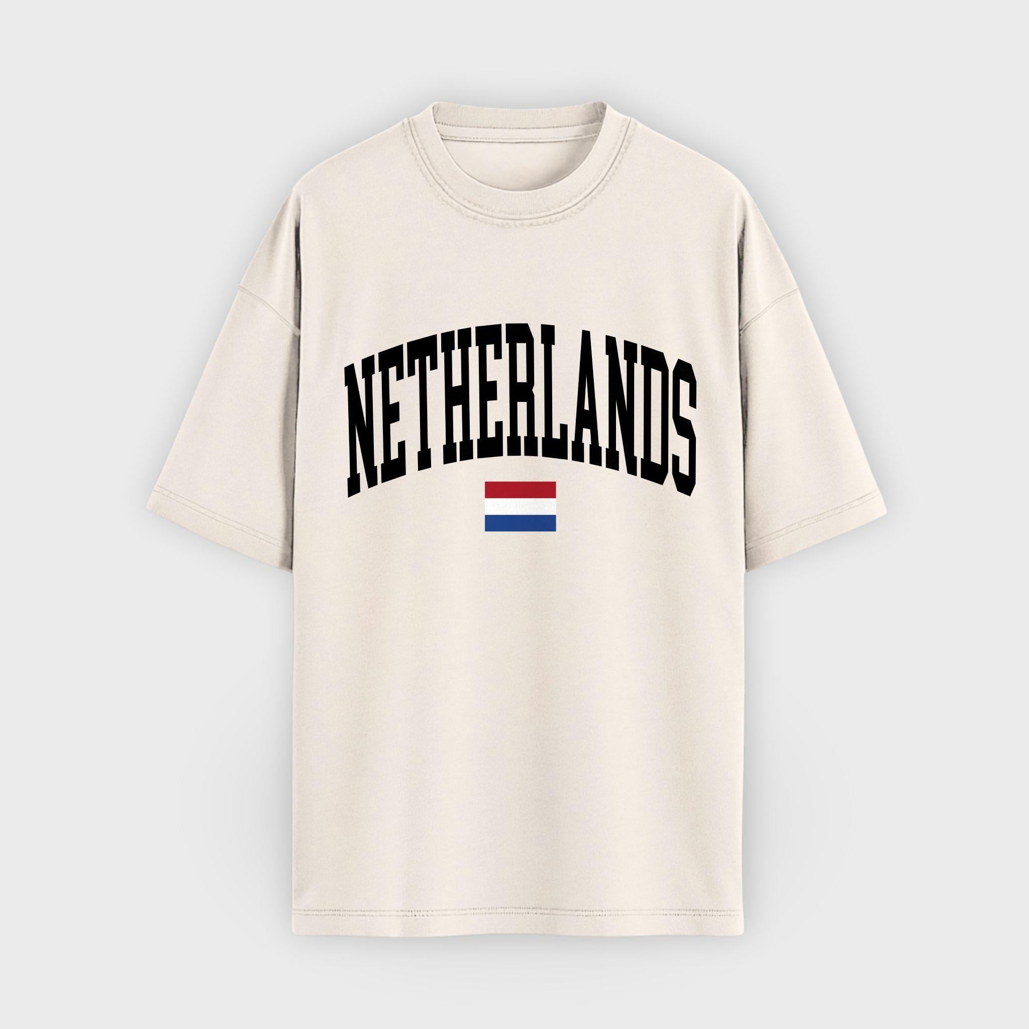 Netherlands Collegiate Flag T-Shirt