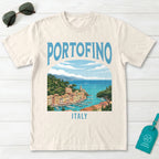 Portofino Italy Vintage Travel Poster T-Shirt