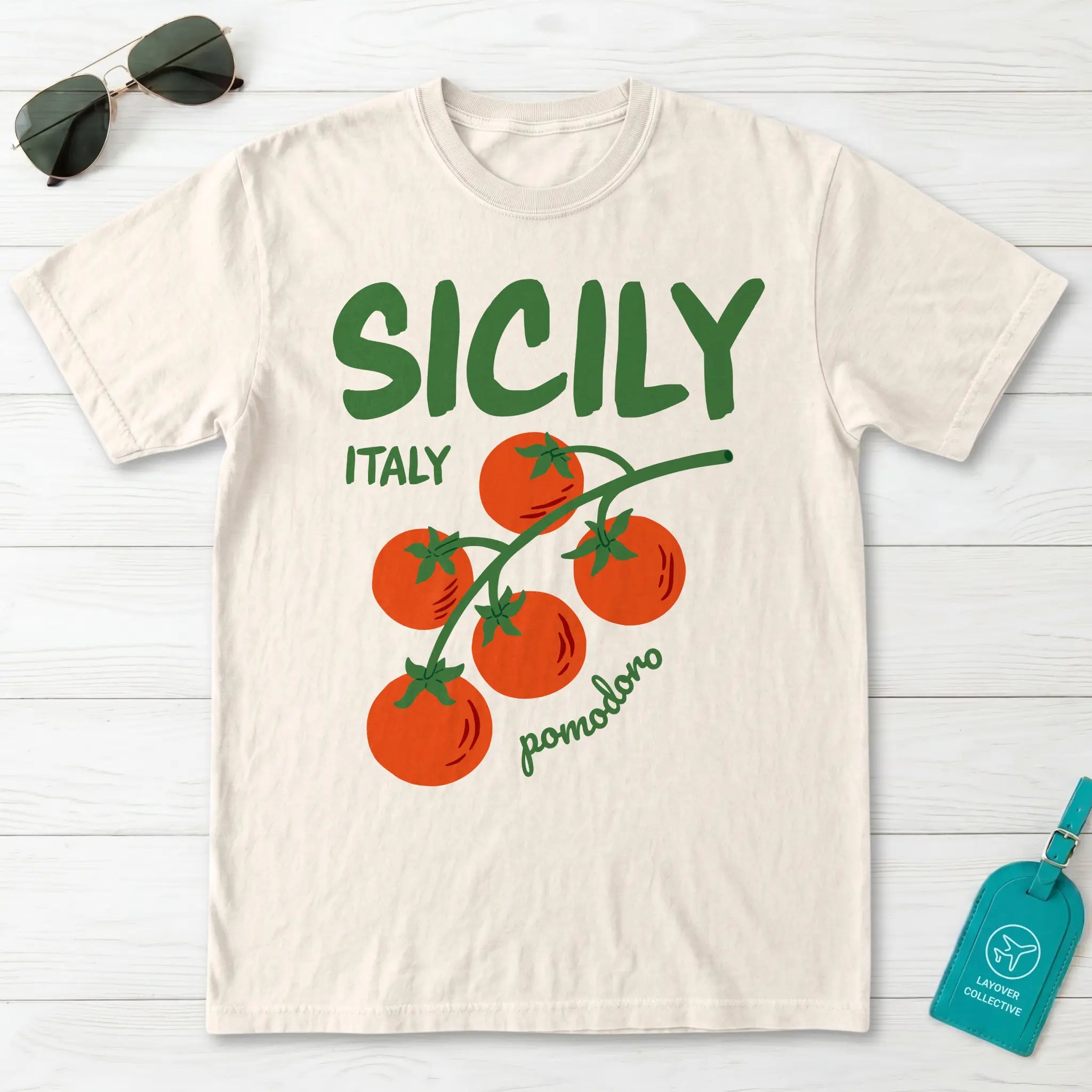 Sicily Italy Pomodoro Tomato Graphic T-Shirt