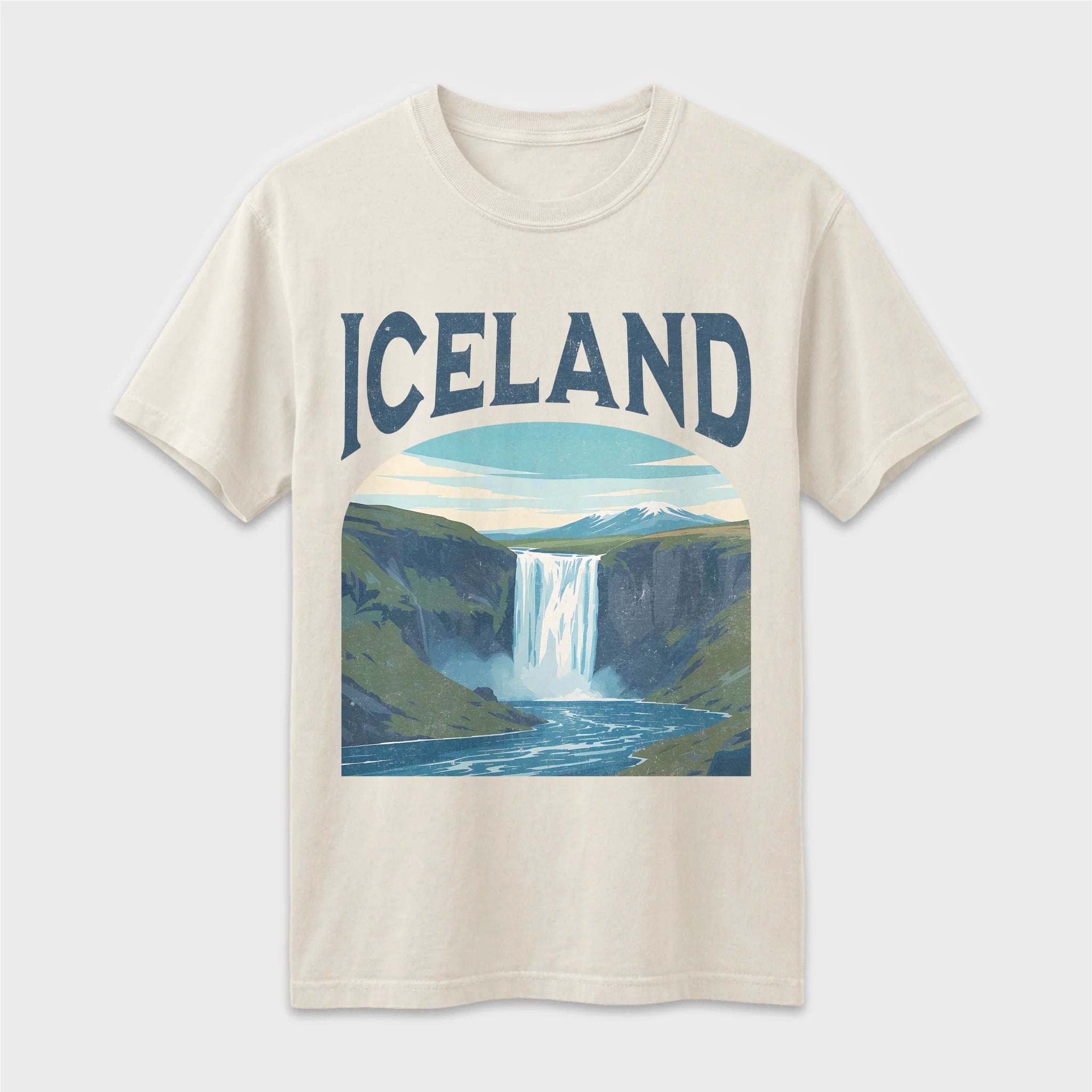 Iceland Vintage Travel Poster T-Shirt