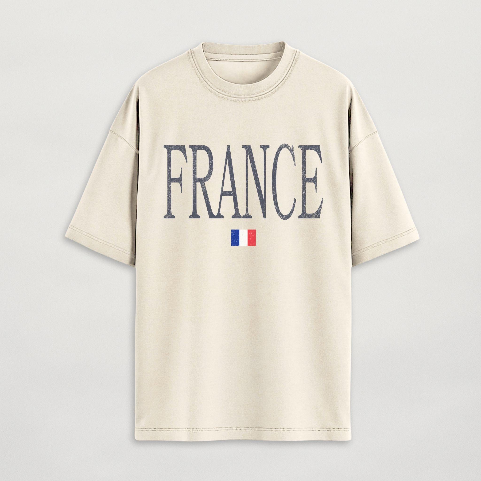 Distressed France T-Shirt
