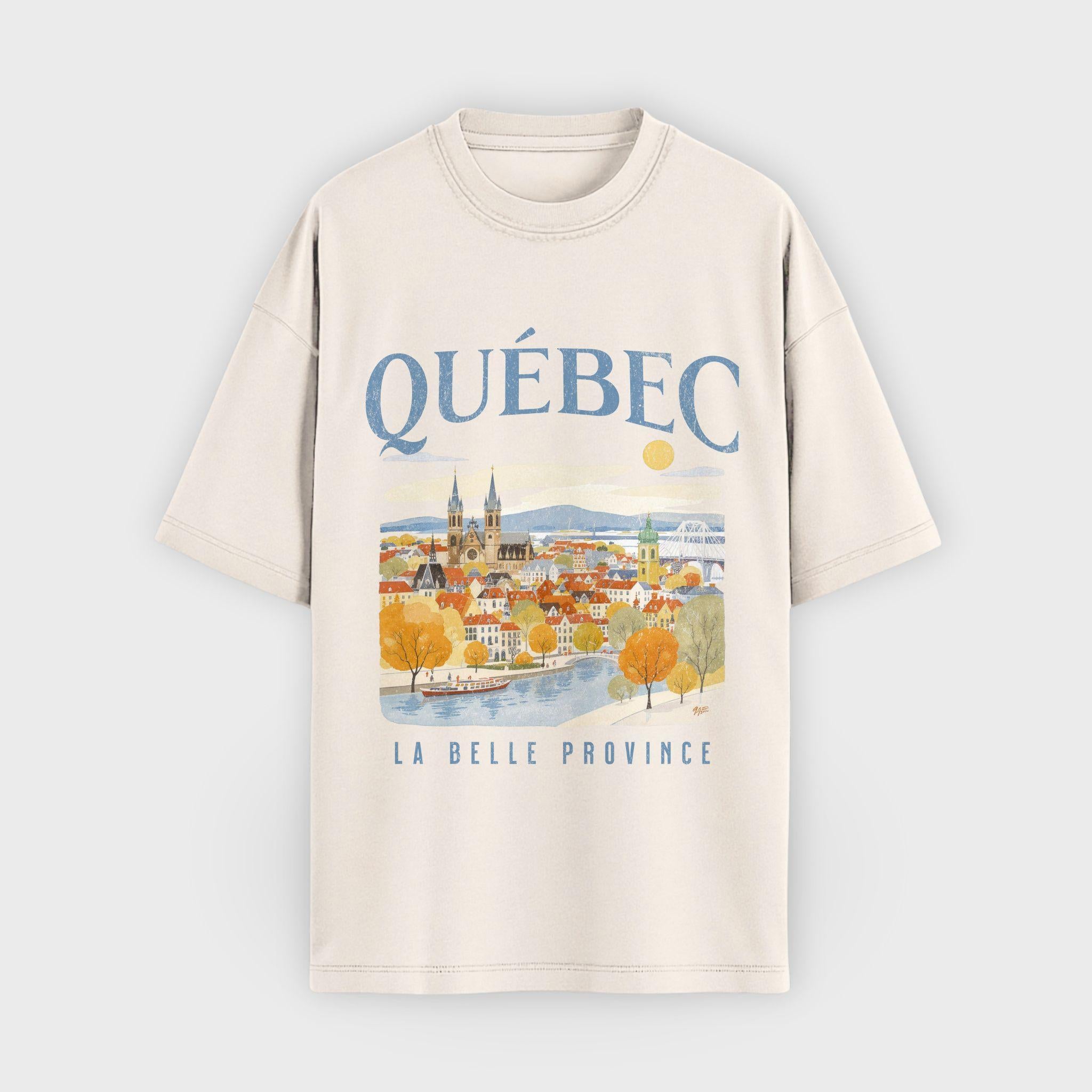 Quebec Vintage Travel Graphic T-Shirt