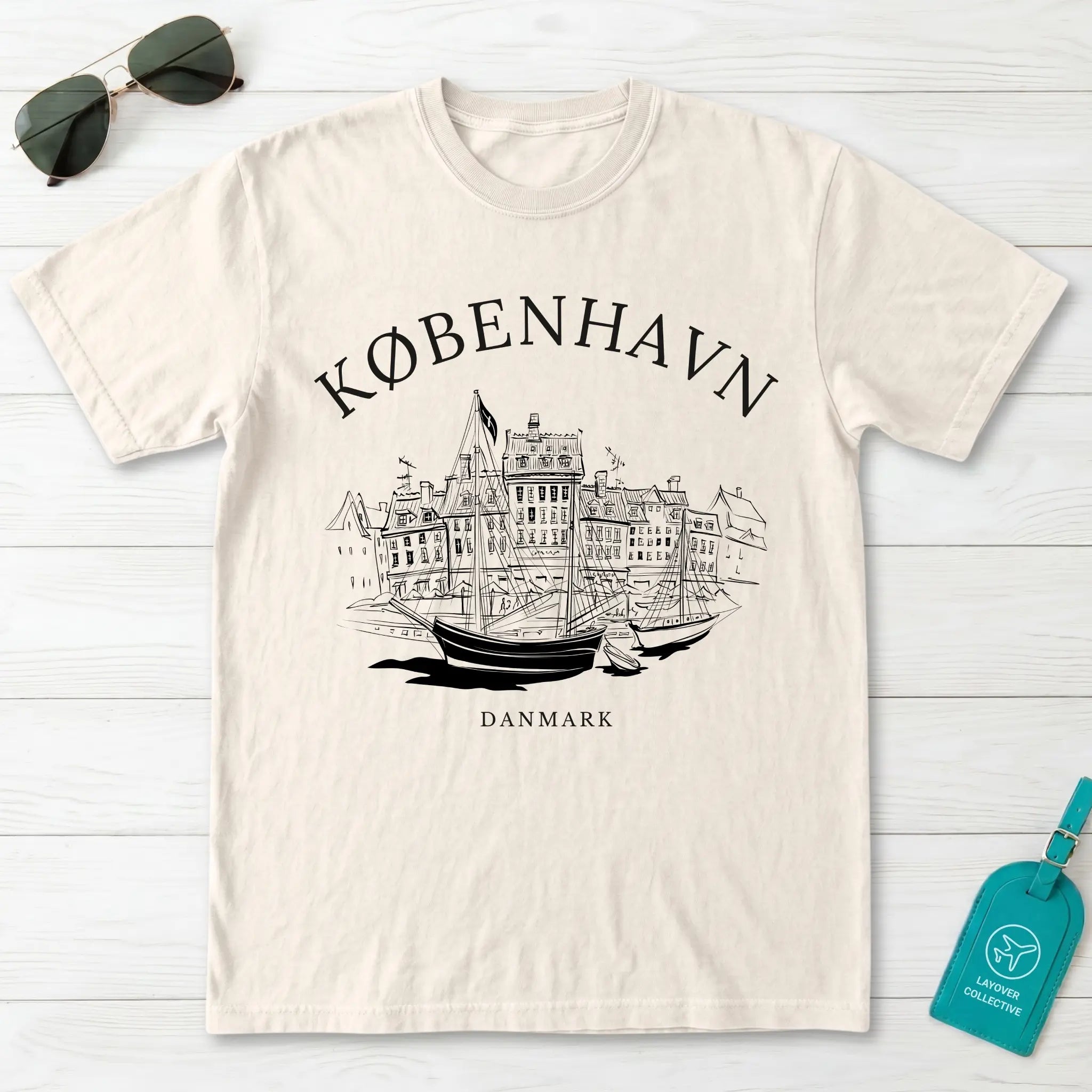 Copenhagen Vintage Sketch T-Shirt