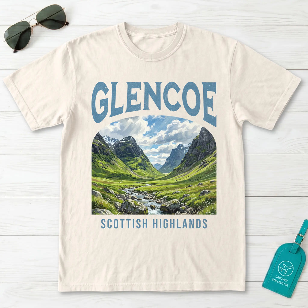 Glencoe Vintage Poster Scotland T-Shirt