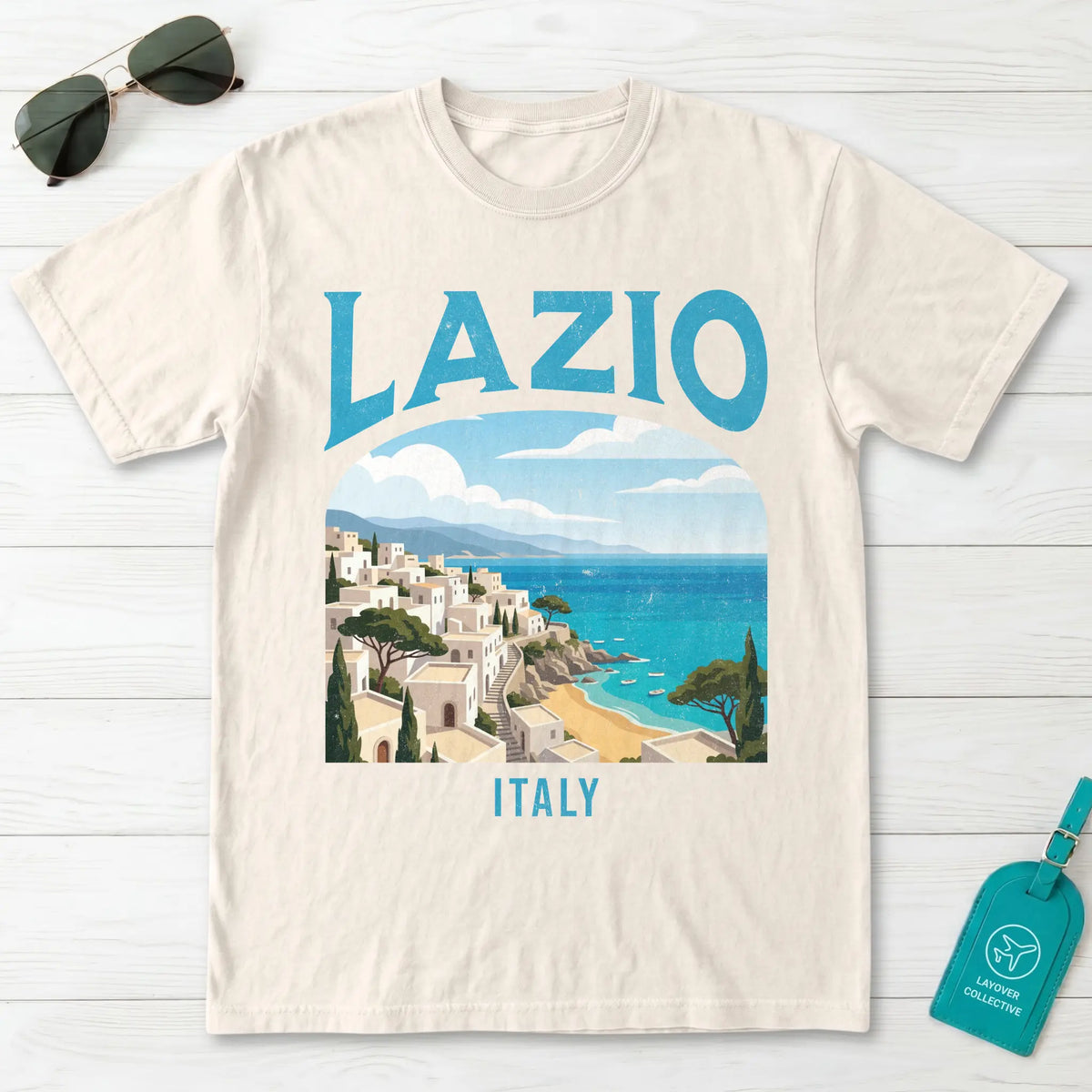 Lazio Italy Vintage Travel Poster T-Shirt