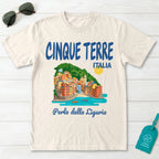 Cinque Terre Italia Perla della Liguria Coastal Village Graphic T-Shirt