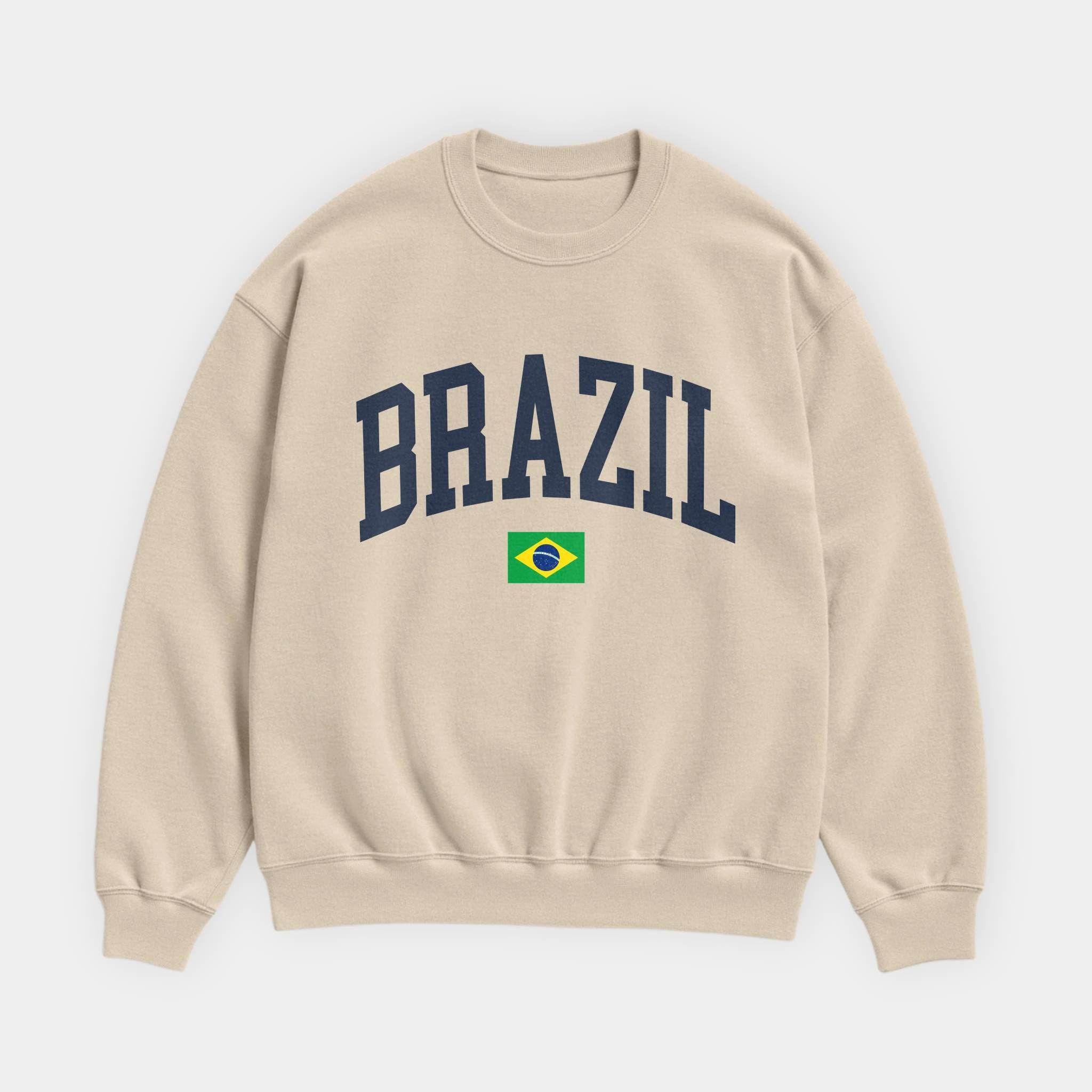 Brazil Collegiate Flag Sweatshirt