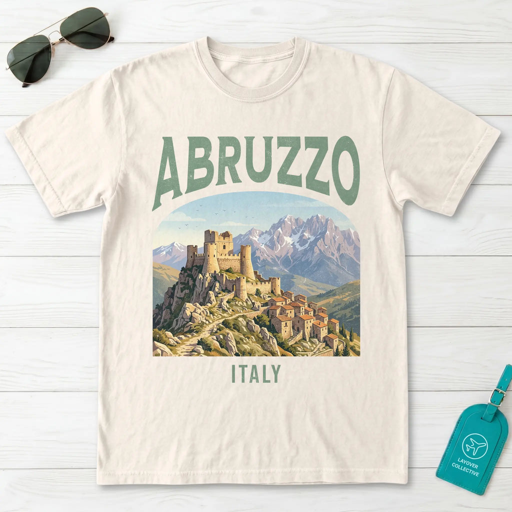Abruzzo Italy Vintage Travel Poster T-Shirt
