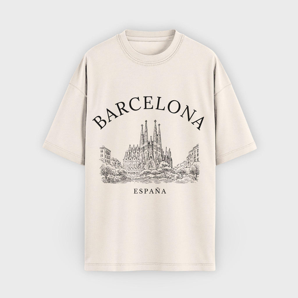 Barcelona Vintage Sketch T-Shirt