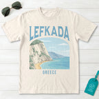 Lefkada Greece Vintage Travel Poster T-Shirt