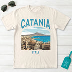 Catania Italy Vintage Travel Poster T-Shirt