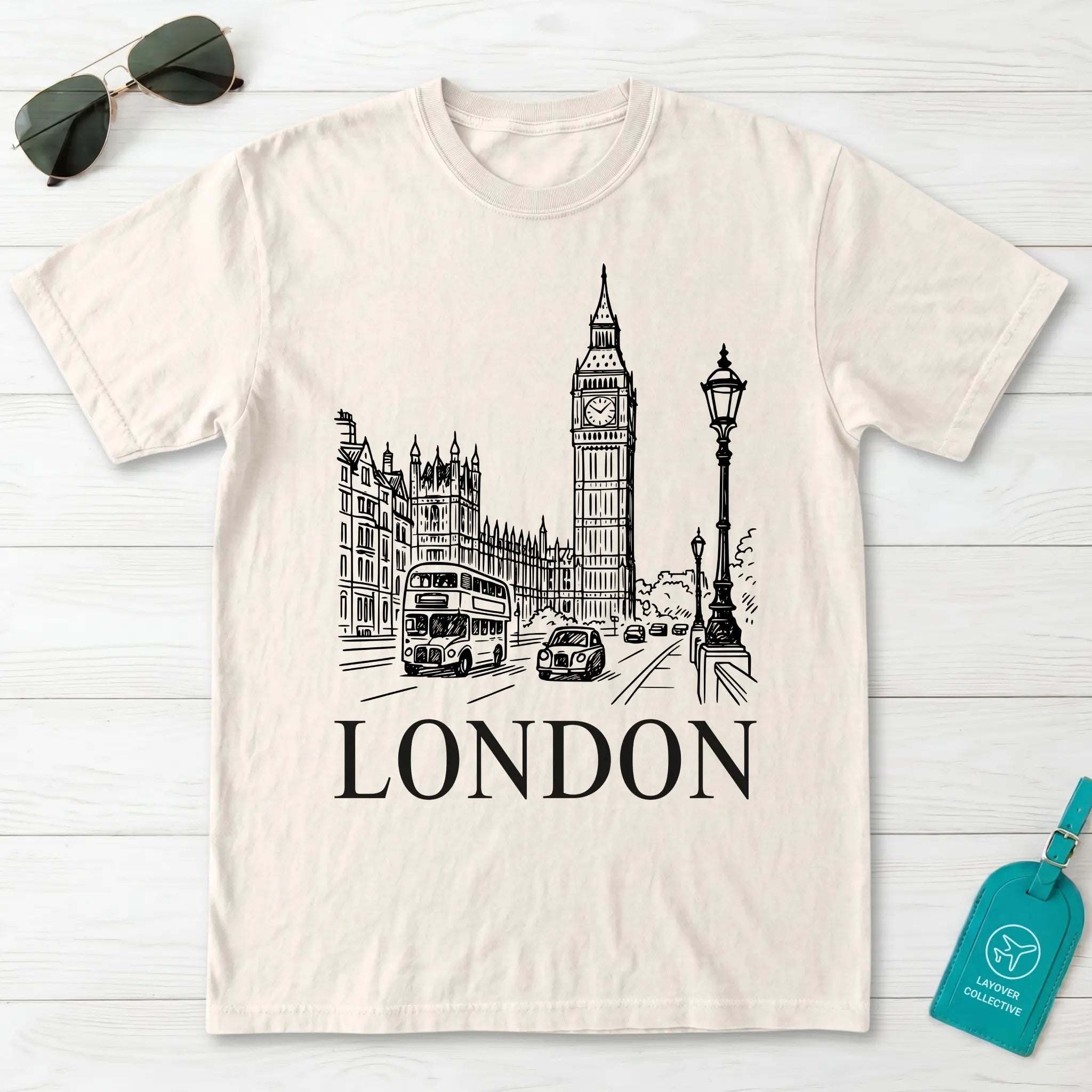 London Vintage Sketch T-Shirt