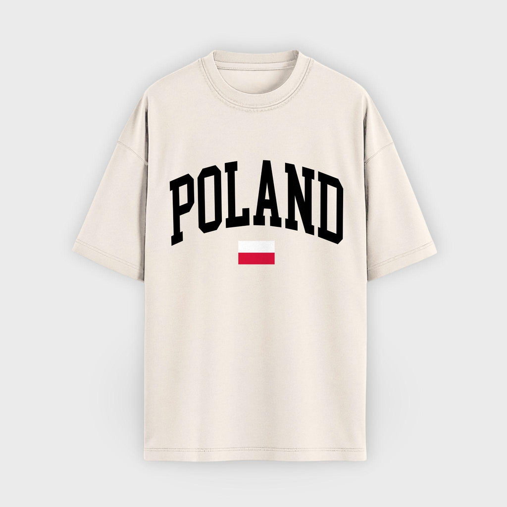 Poland Collegiate Flag T-Shirt