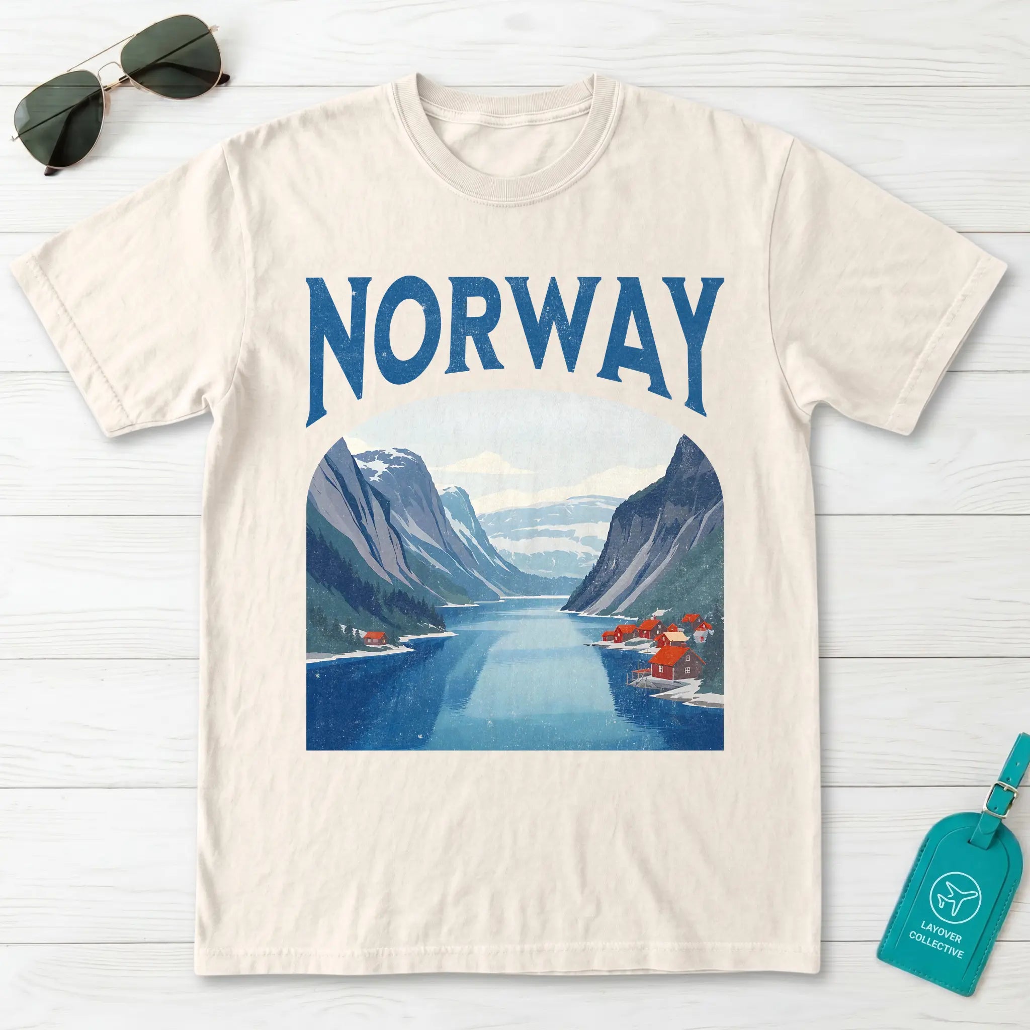 Norway Vintage Travel Poster T-Shirt