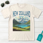 New Zealand Vintage Travel Poster T-Shirt