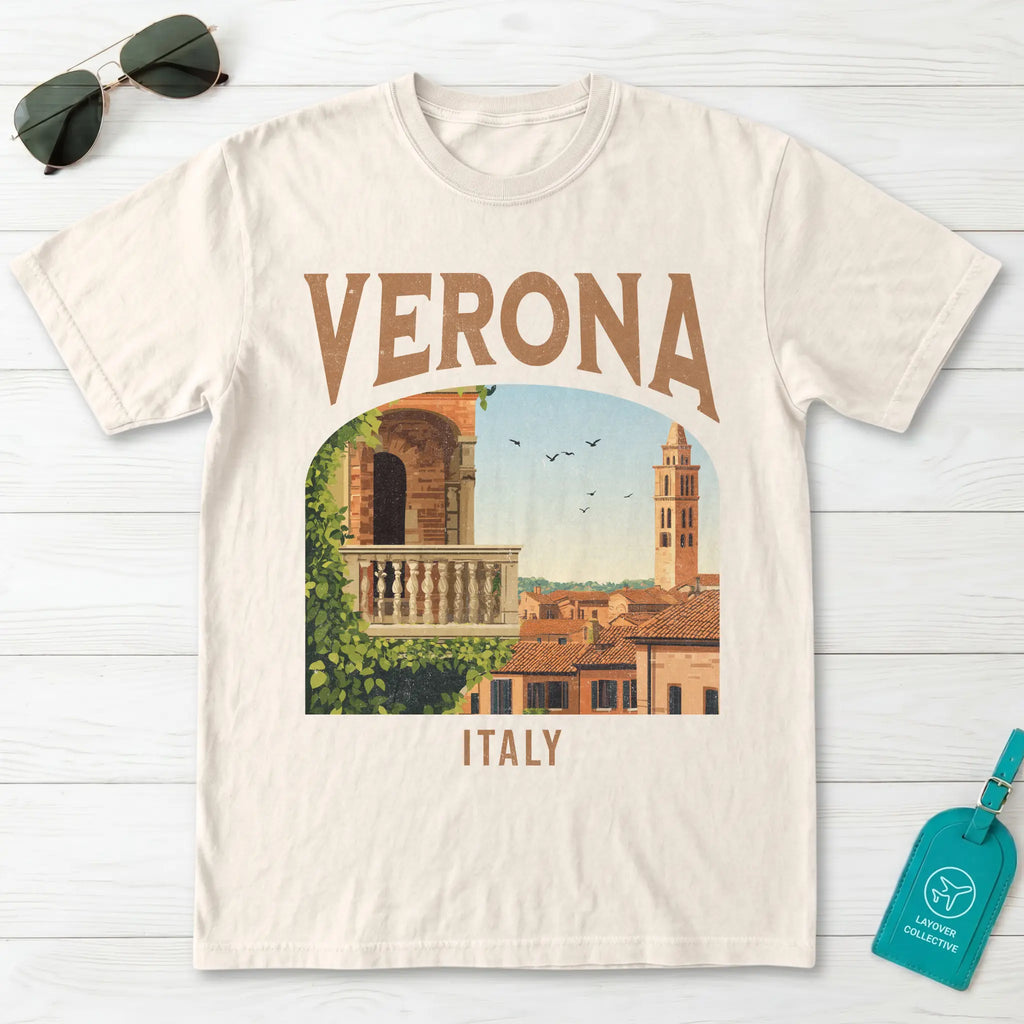 Verona Italy Vintage Travel Poster T-Shirt