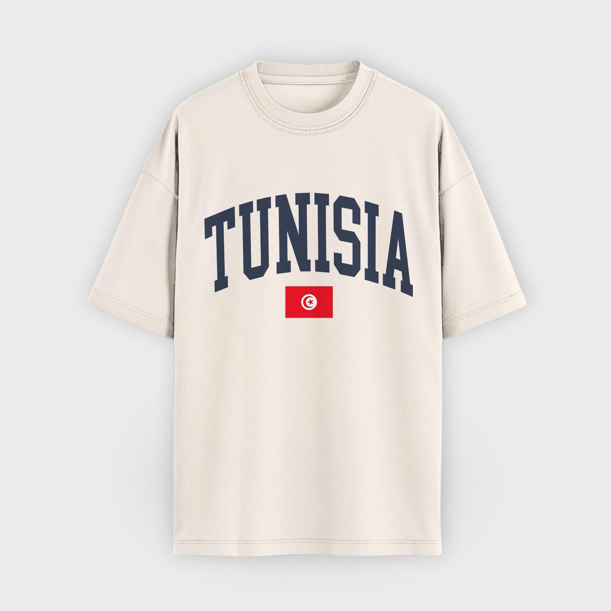 Tunisia Collegiate Flag T-Shirt