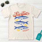 Sicilia Sardina Sicily Sardine Lemon Graphic T-Shirt