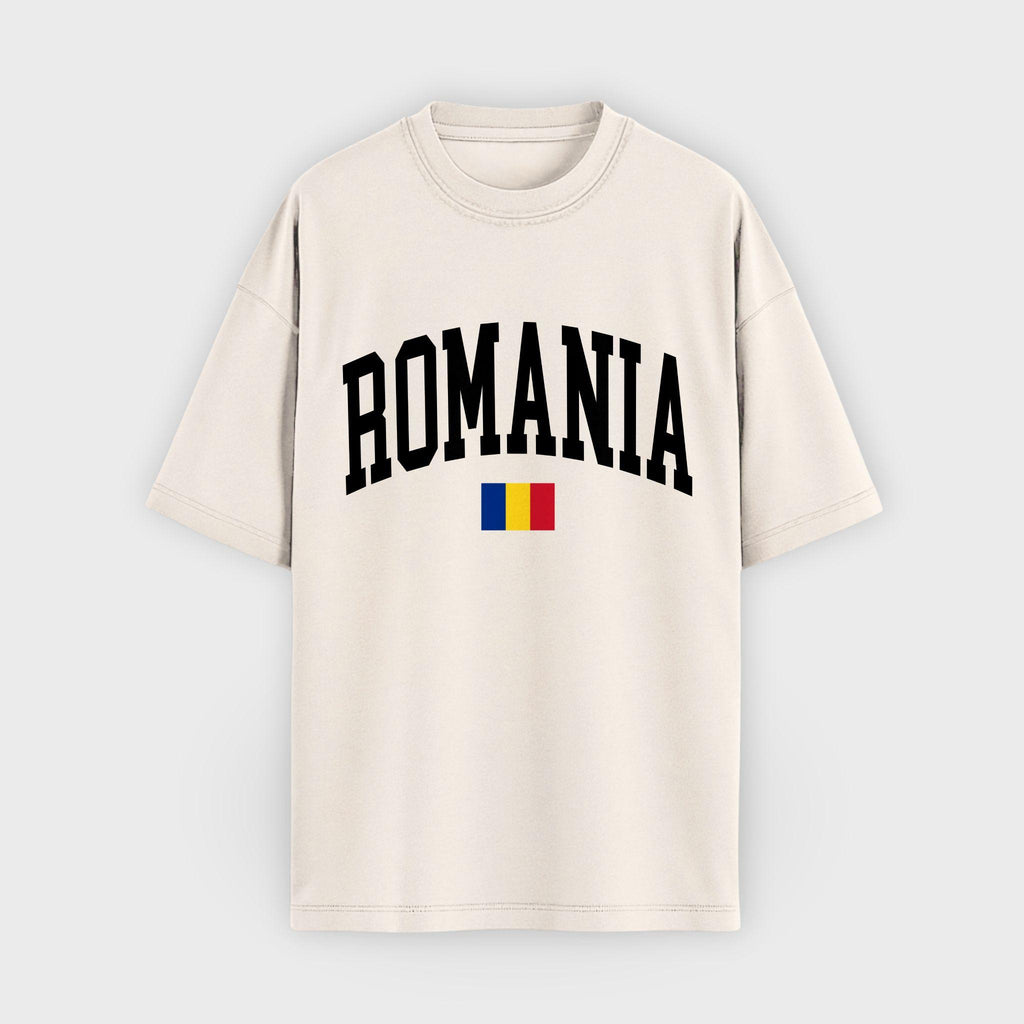 Romania Collegiate Flag T-Shirt