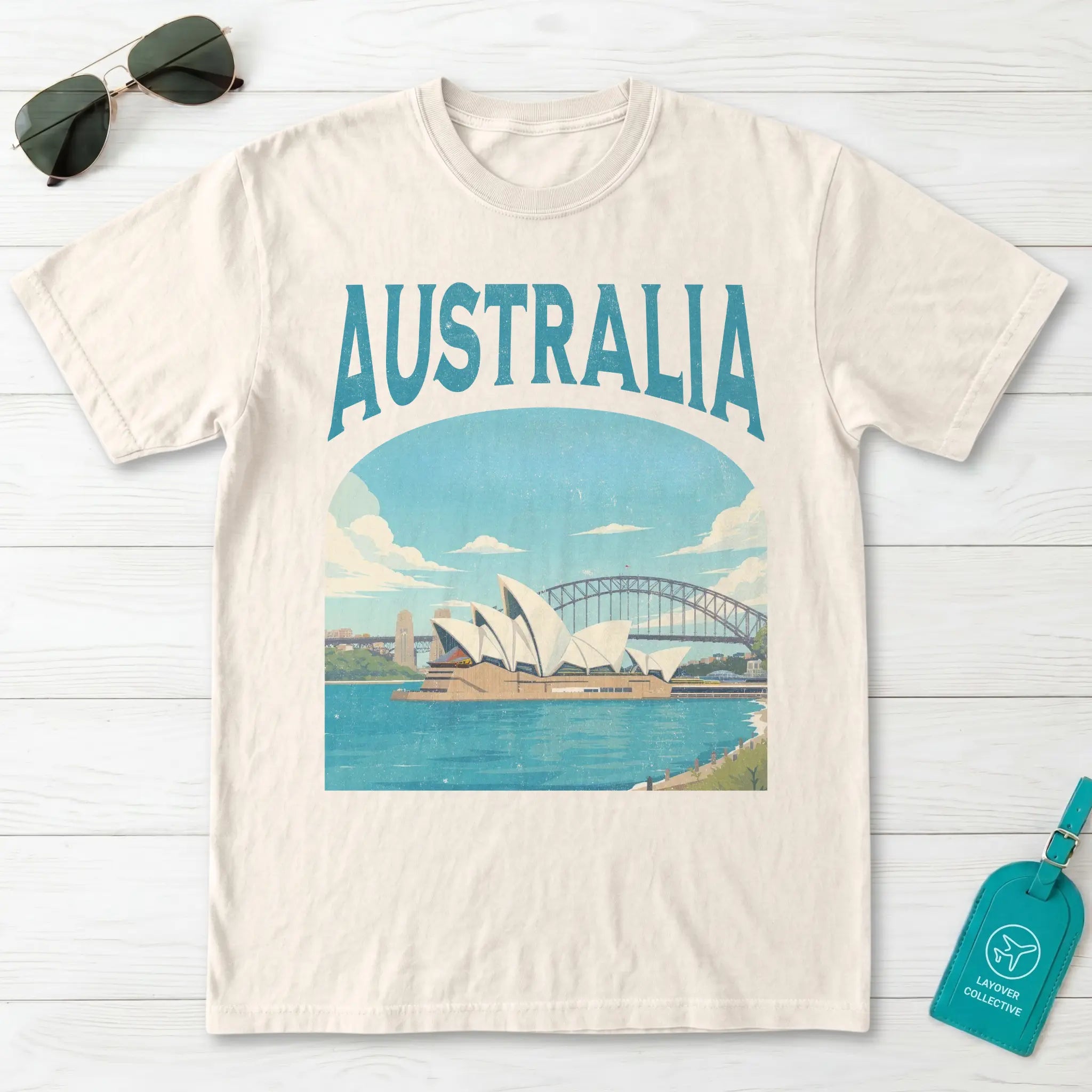 Australia Vintage Travel Poster T-Shirt