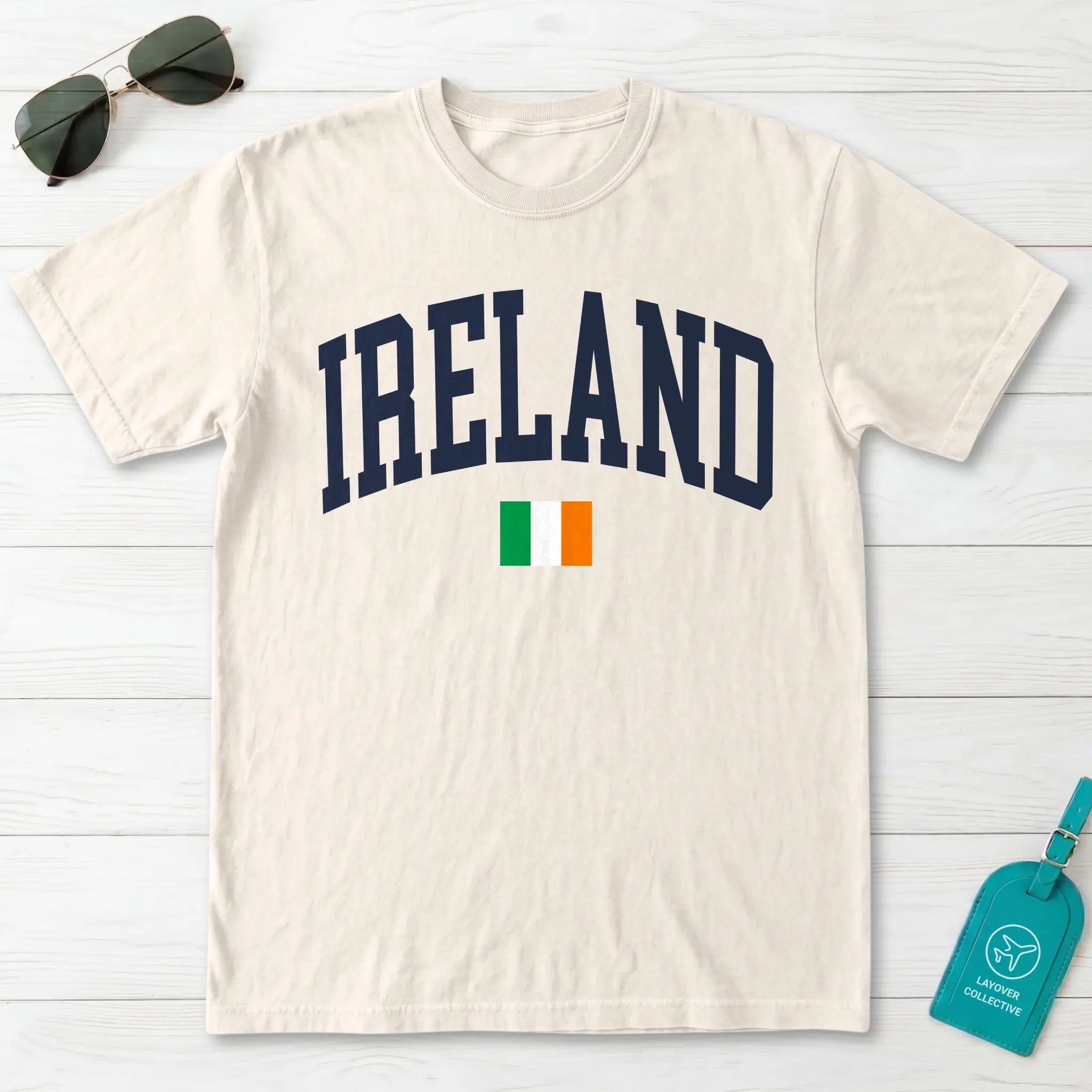 Ireland Collegiate Flag T-Shirt