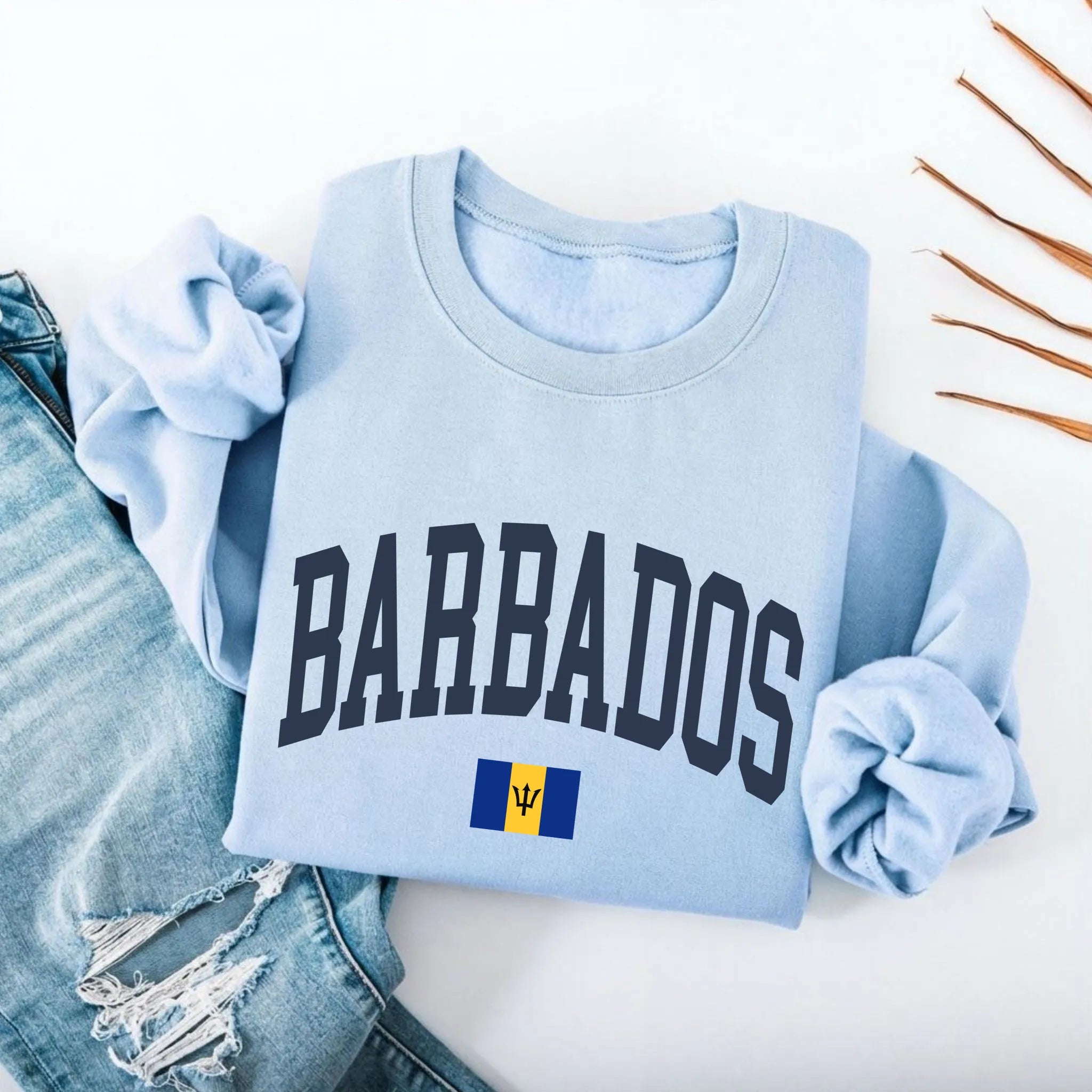 Barbados Collegiate Flag Sweatshirt