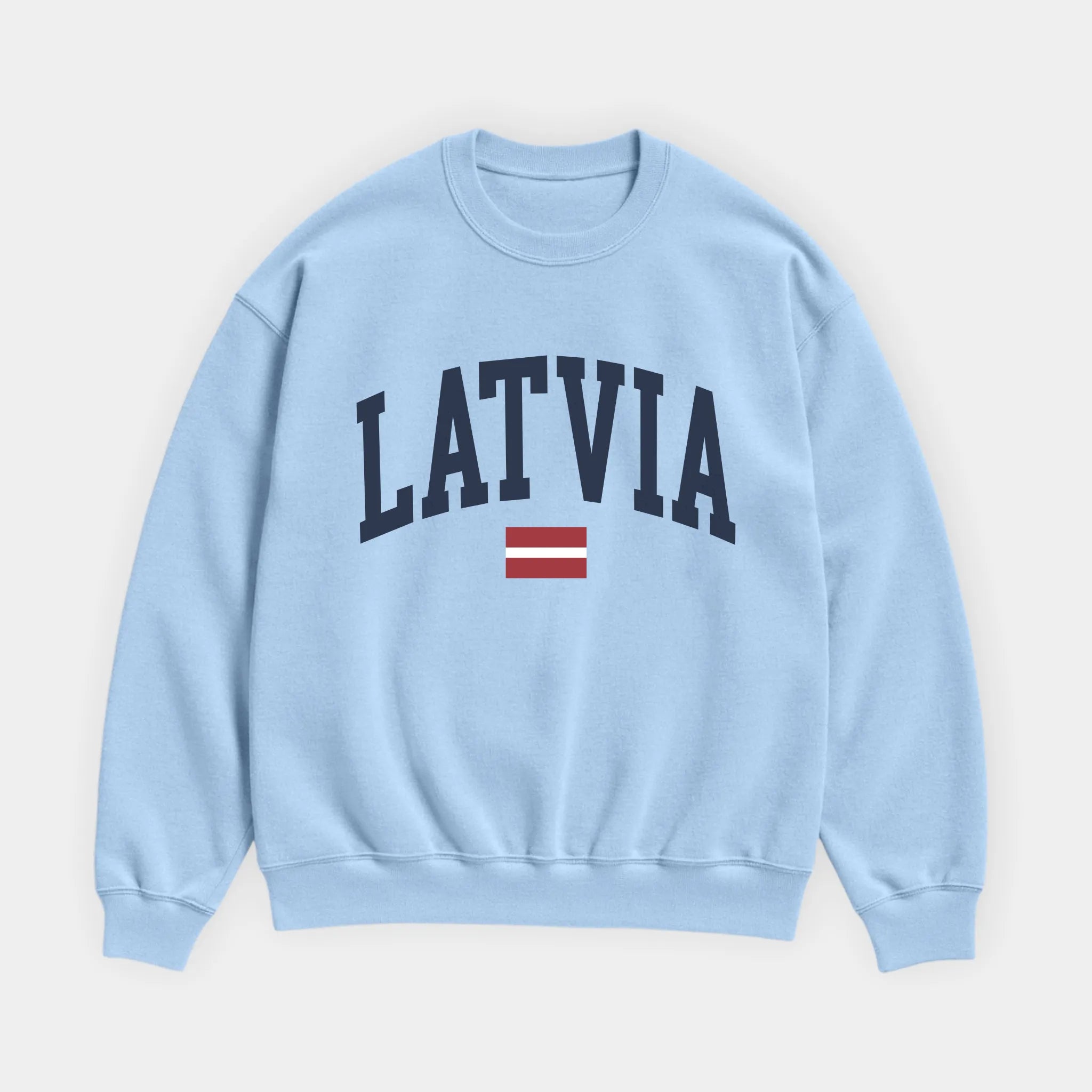 Latvia Collegiate Flag Sweatshirt