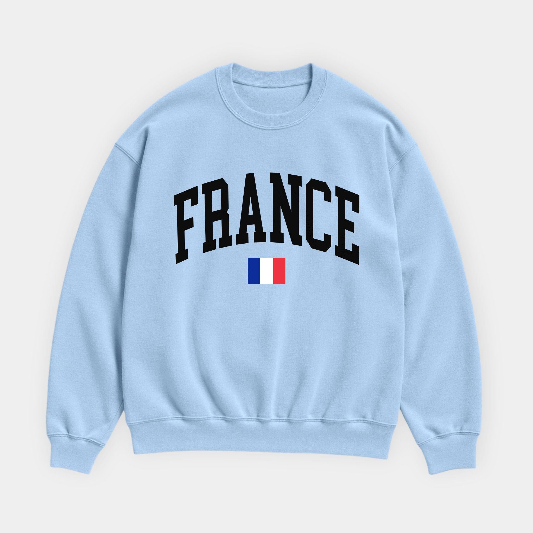 France Collegiate Flag Sweatshirt