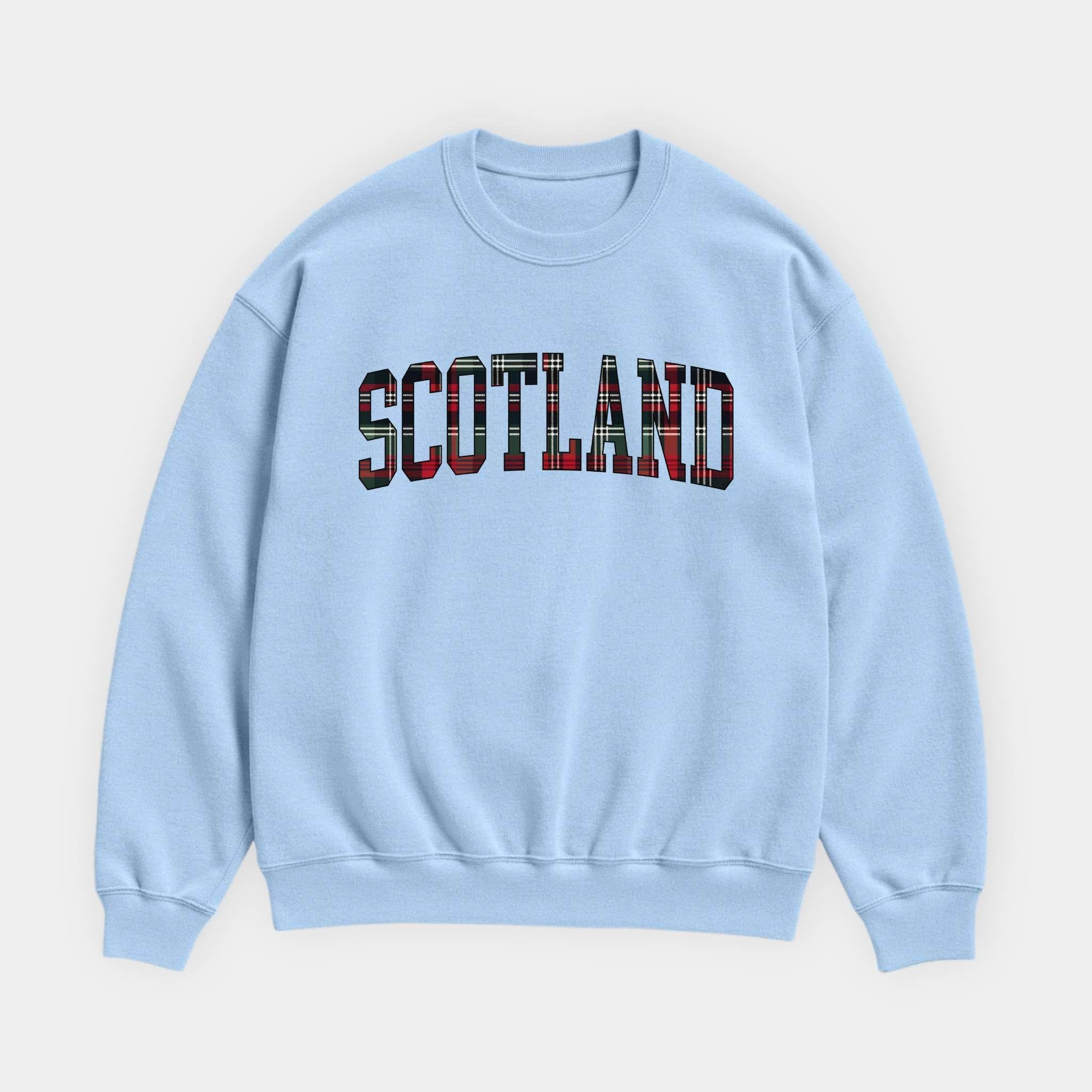 Scotland Tartan Letter Sweatshirt