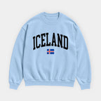 Iceland Collegiate Flag Sweatshirt