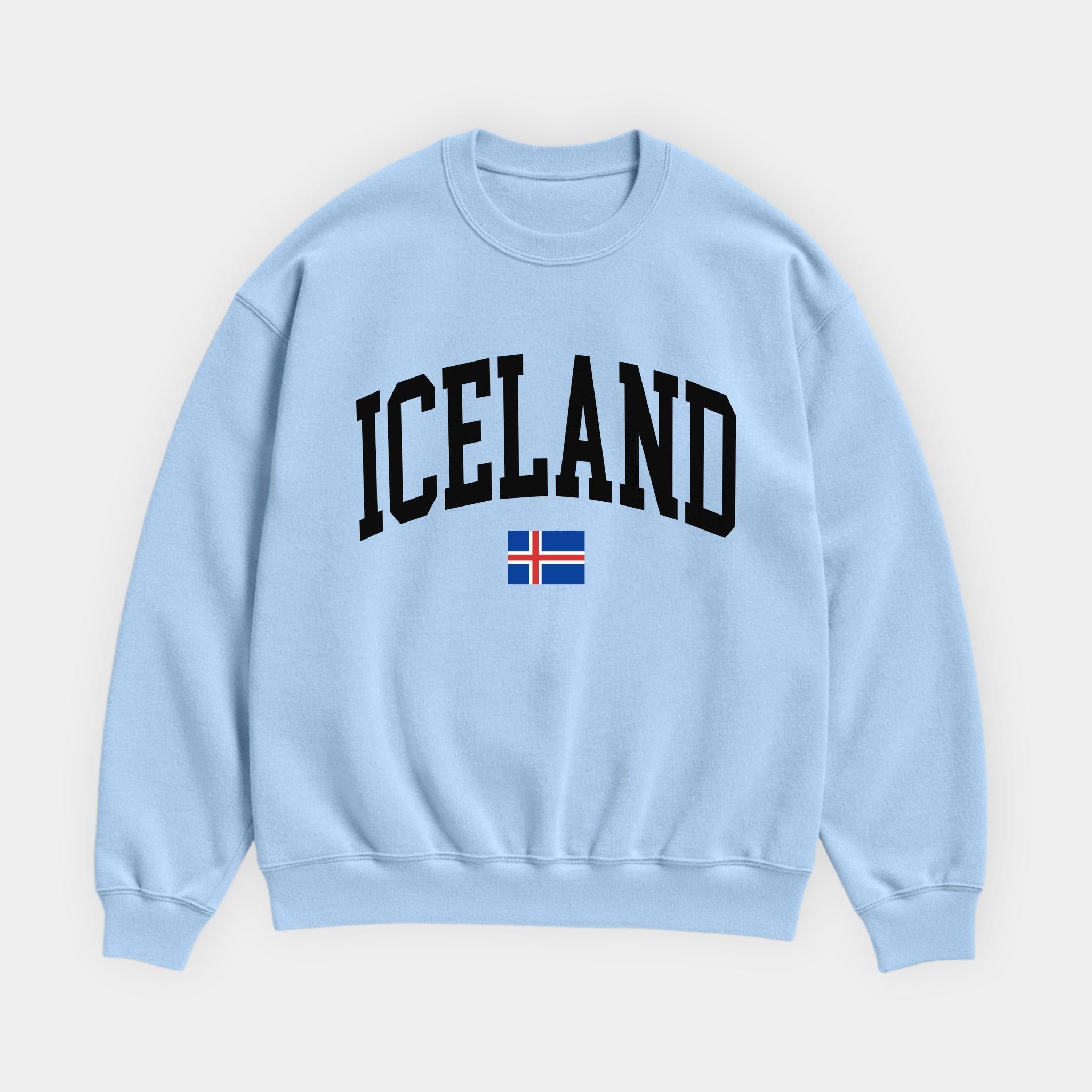 Iceland Collegiate Flag Sweatshirt
