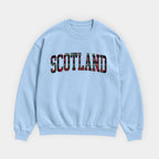 Scotland Tartan Letter Sweatshirt