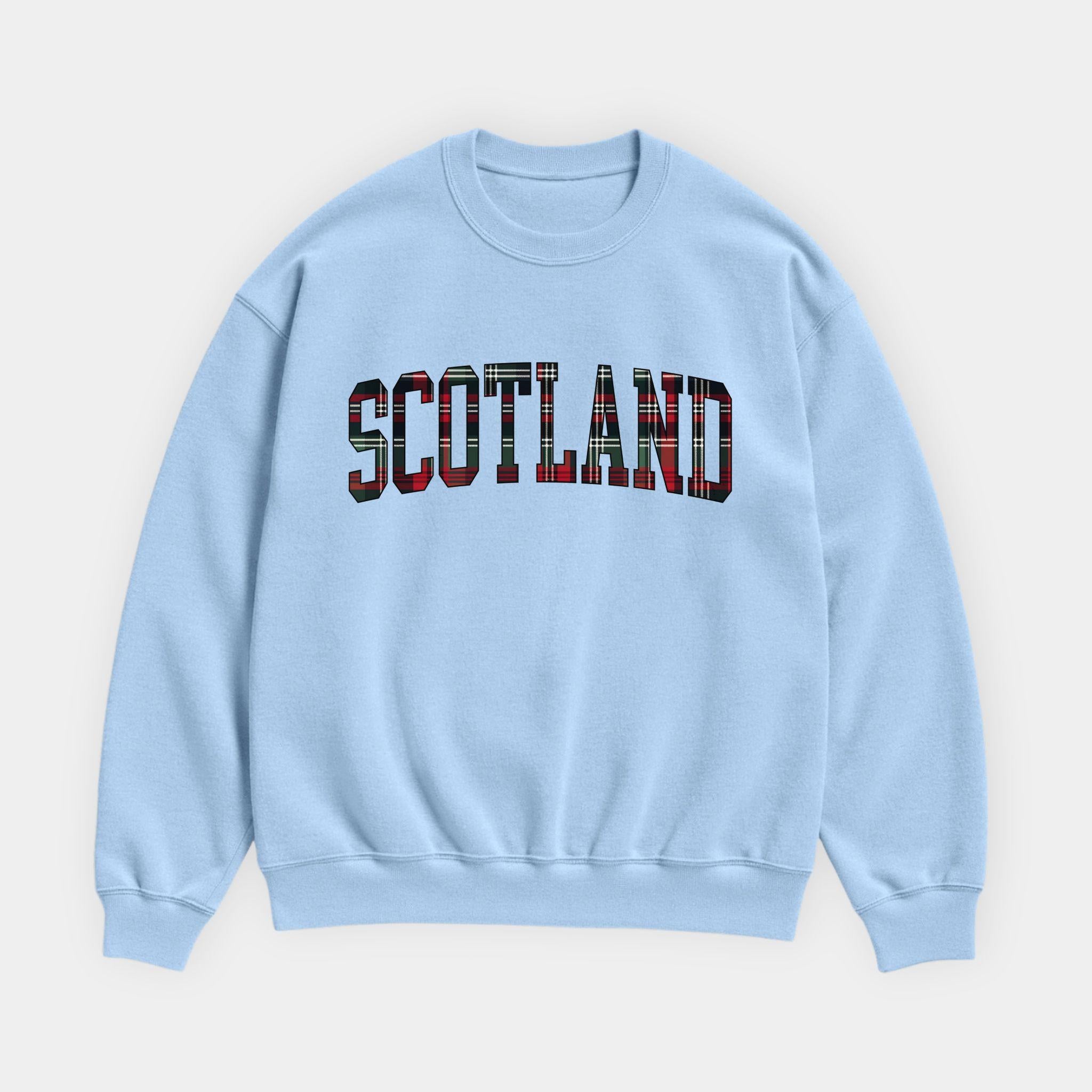Scotland Tartan Letter Sweatshirt
