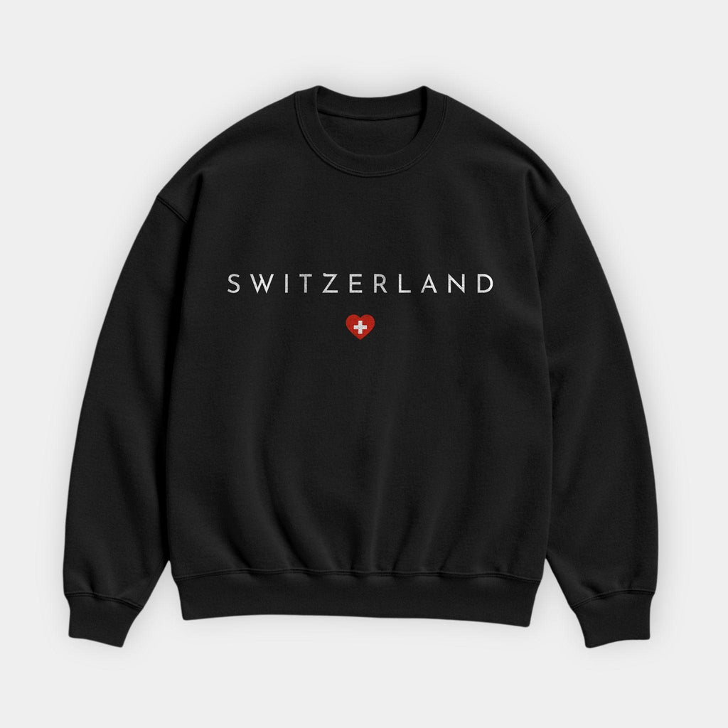 Switzerland Minimal Flag Sweatshirt