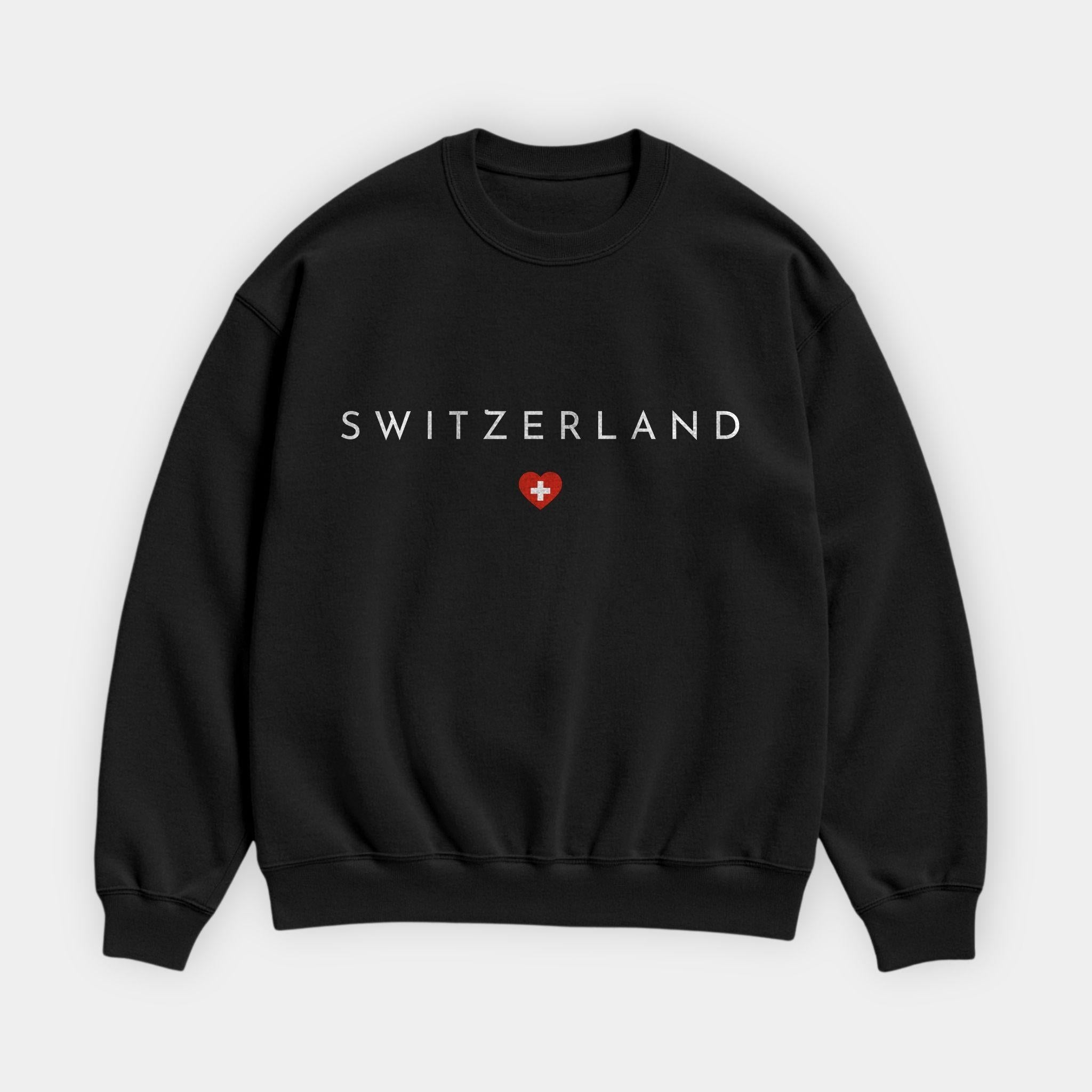 Switzerland Minimal Flag Sweatshirt