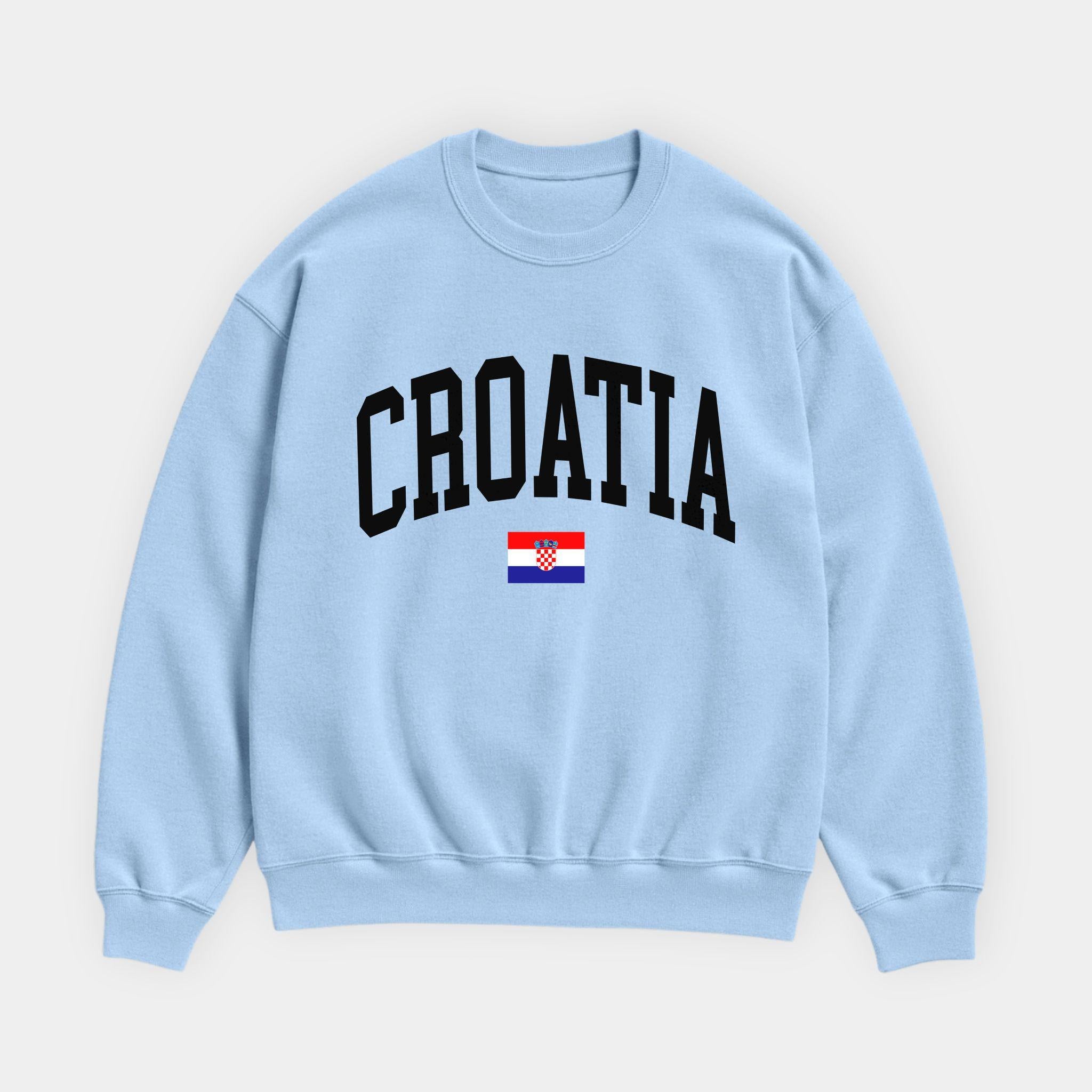 Croatia Collegiate Flag Sweatshirt