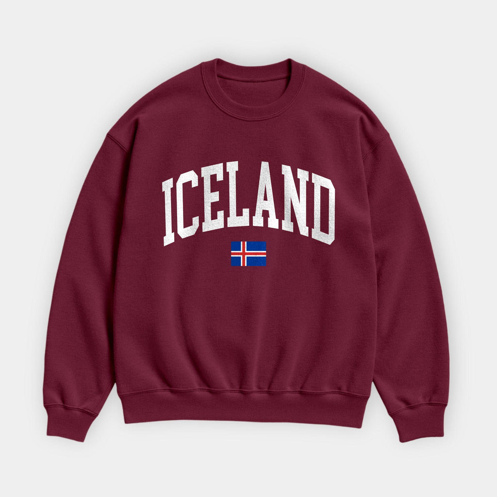 Iceland Collegiate Flag Sweatshirt